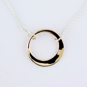 Little Ring Necklace - Two Tone