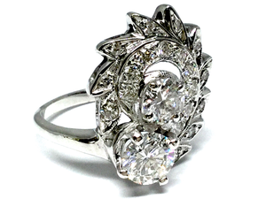 1.68ctw Diamond Cocktail Ring - White Gold