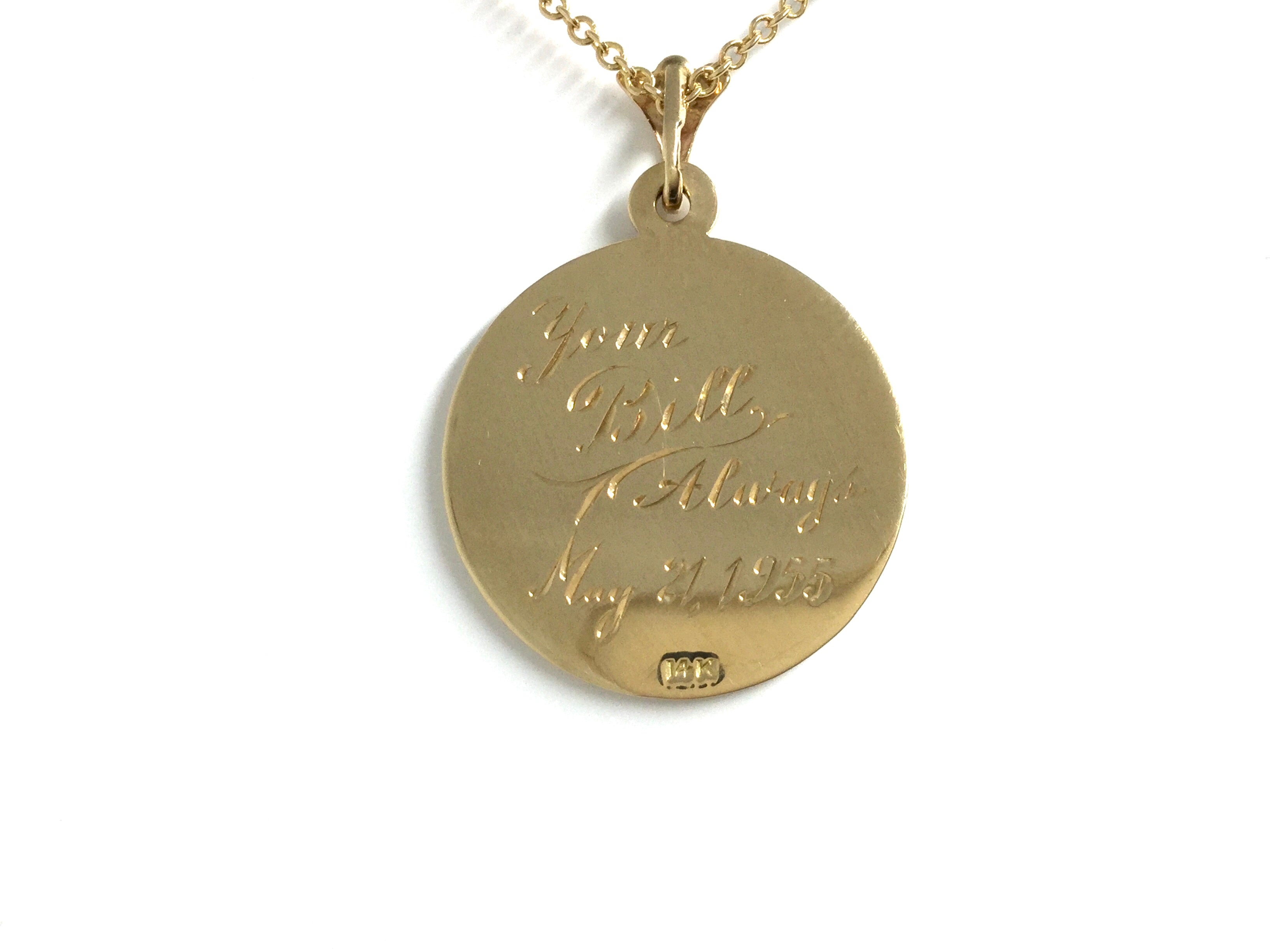St. Christoper's Pendant - Yellow Gold