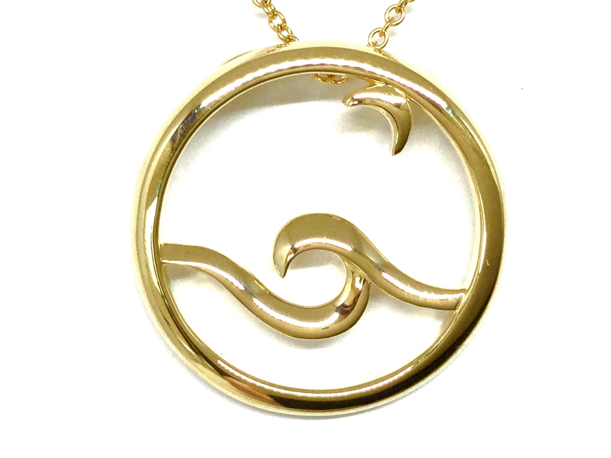Moon Glow Pendant - Yellow Gold