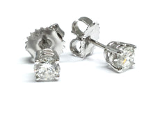 Load image into Gallery viewer, Diamond Stud Earrings 0.52ctw - White Gold
