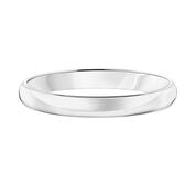 Low Dome Band 3mm - White Gold