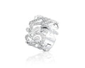 Free Form Design Diamond Band - White Gold