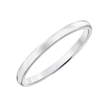 Load image into Gallery viewer, Low Dome Band 2mm - White Gold
