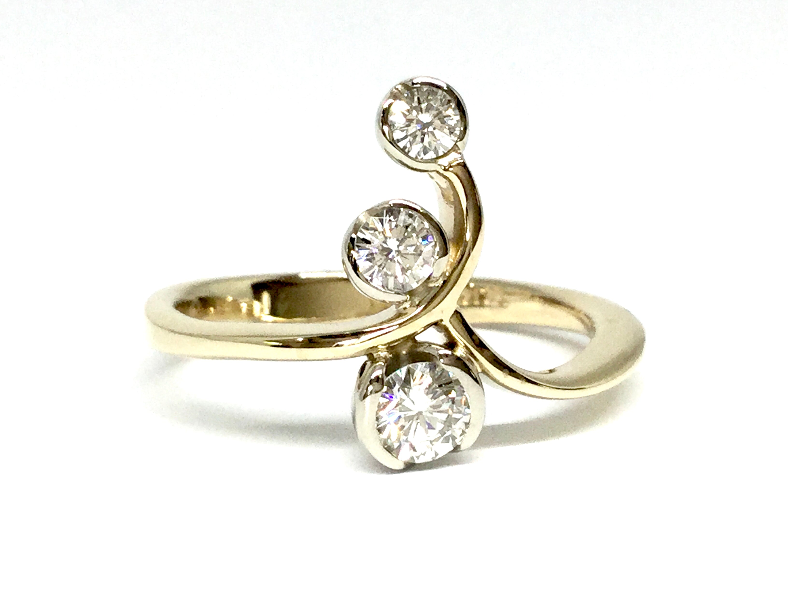 Leaf Ring - Two Tone