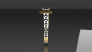 1.92ctw Diamond Ring w/ Cushion Halo - White Gold